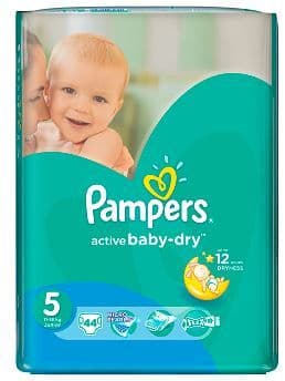 Pampers Baby Dry Size 5 Nappies 44 Pack