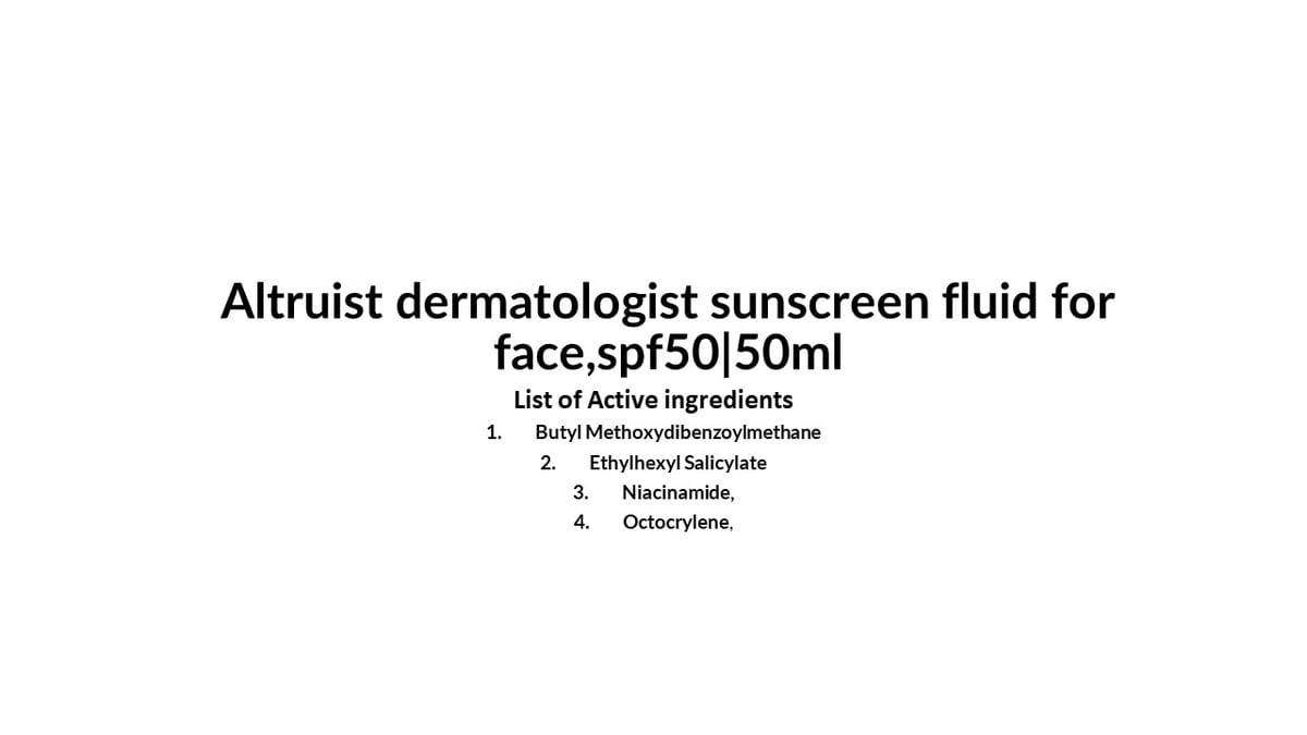 Sunscreen SPF50 Face Fluid 50ml image 4