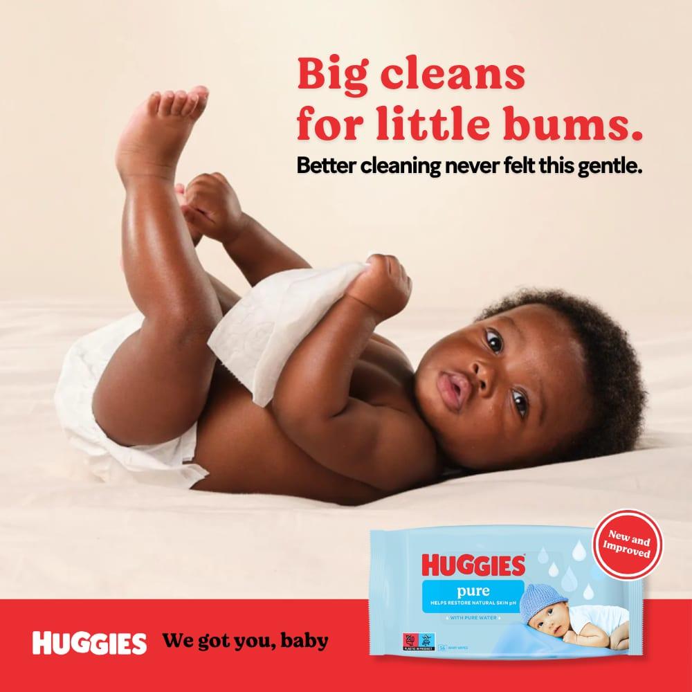 Huggies Baby Wipes Sensitive 56 Pack image 2