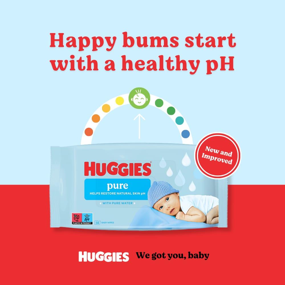 Huggies Baby Wipes Sensitive 56 Pack image 4