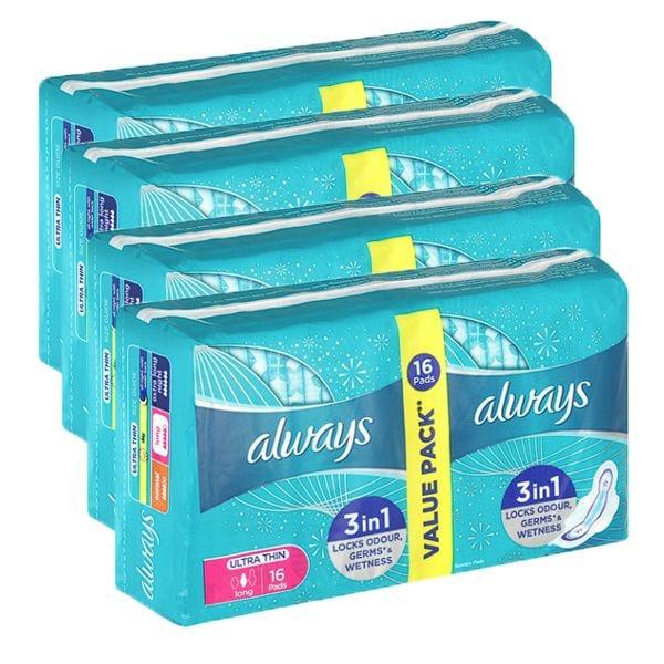 Always Ultra Sanitary Pads Normal 16 Pack
