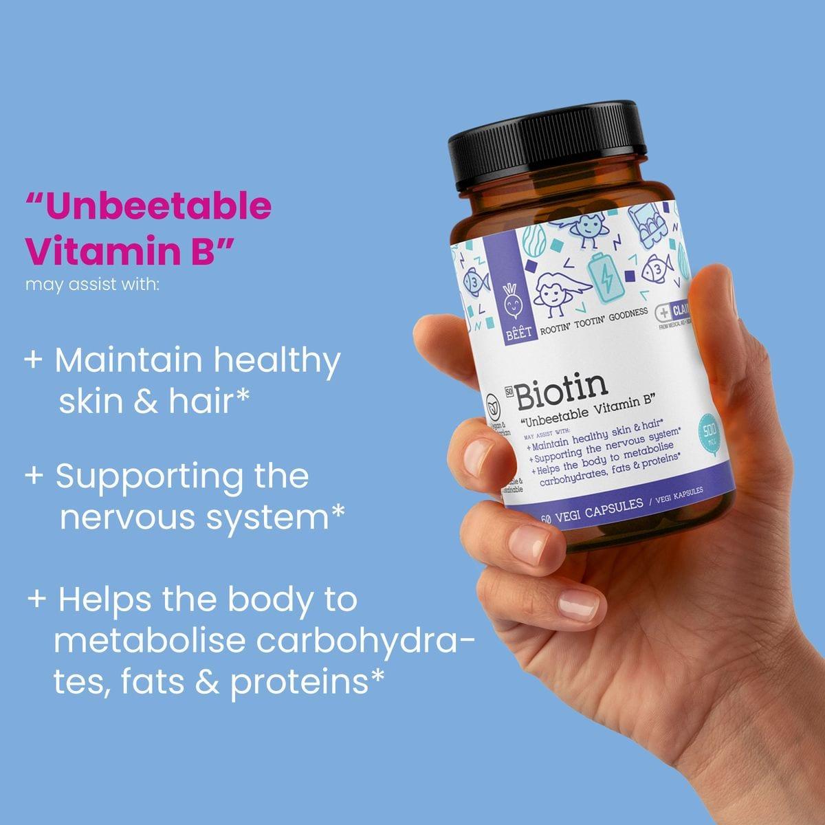Biotin Hair Skin Nails 60 Capsules image 3
