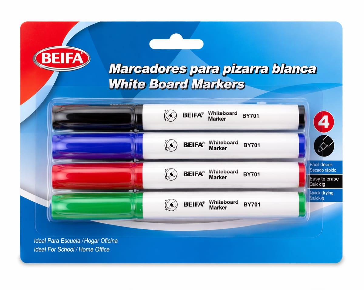 Whiteboard Markers Assorted 4-Pack image 1