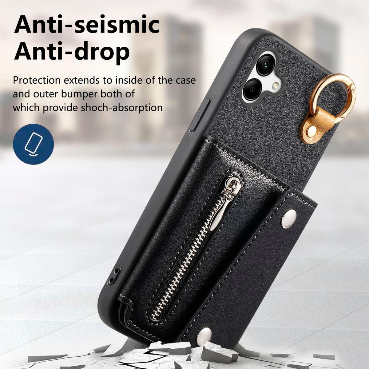 JOLITA Wallet Phone Case Compatible With Samsung Galaxy A04 Card Slot Stand image 3