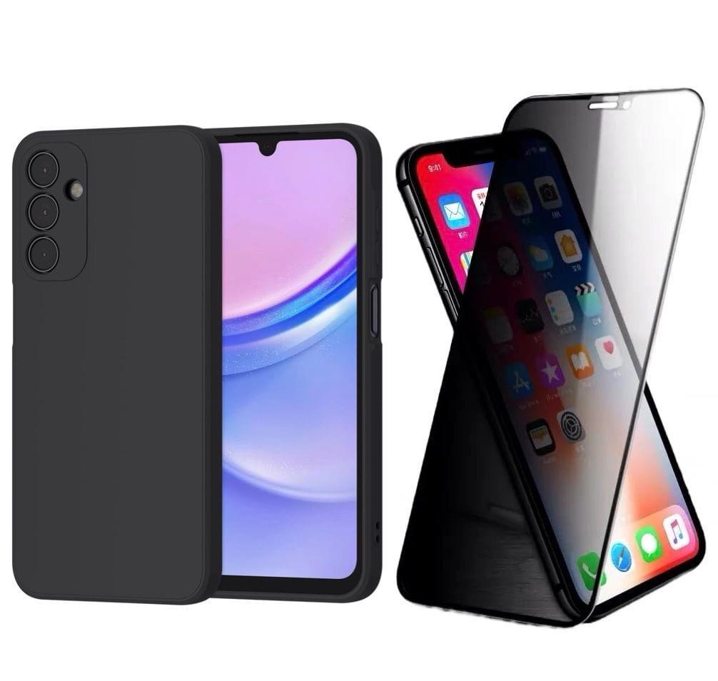 Cover & Privacy Glass Combo Compatible with Samsung Galaxy a Series image 1