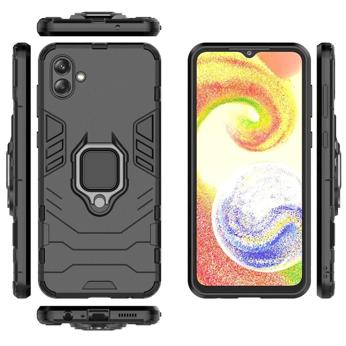 Phone Case compatible with Samsung Galaxy A04 Shockproof with Holder image 3