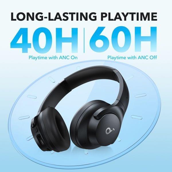 soundcore Q20i Hi-Res Smart Active Noise Cancelling Over Ear Headphones image 3