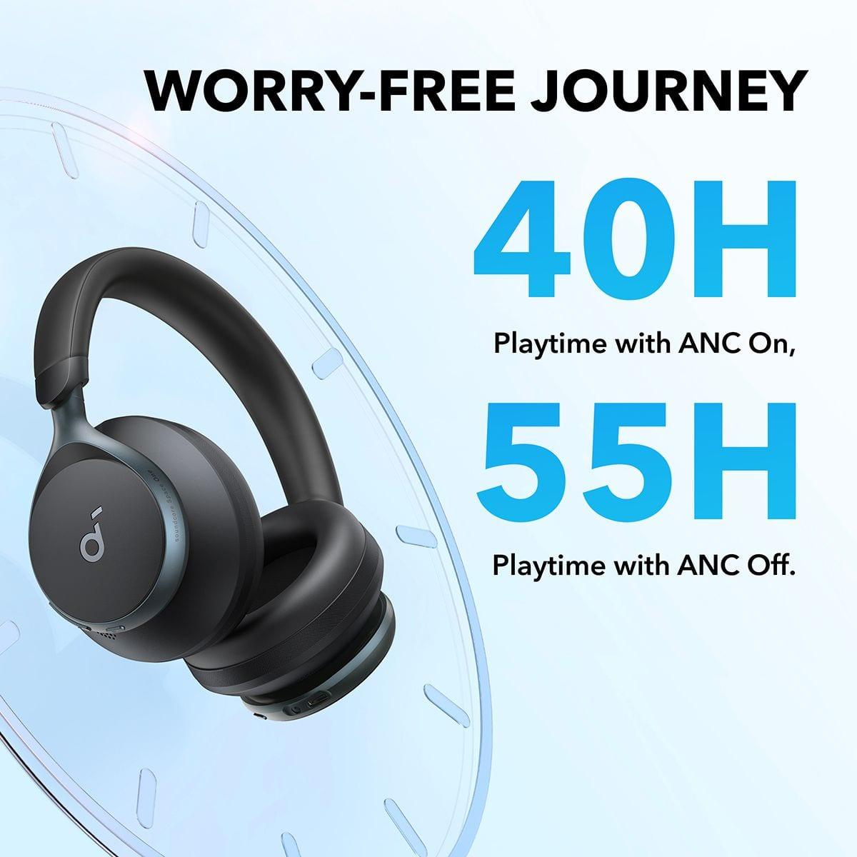 soundcore Space One Hi-Res Smart Noise Cancelling Over Ear Headphones image 3