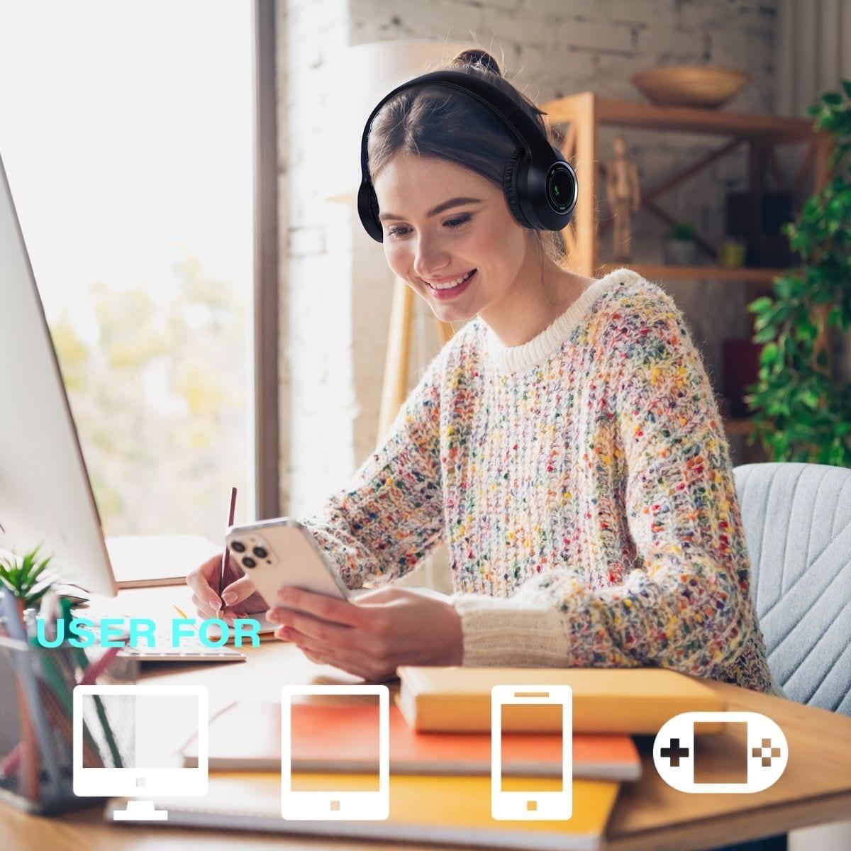 Bluetooth over-ear headphones image 3