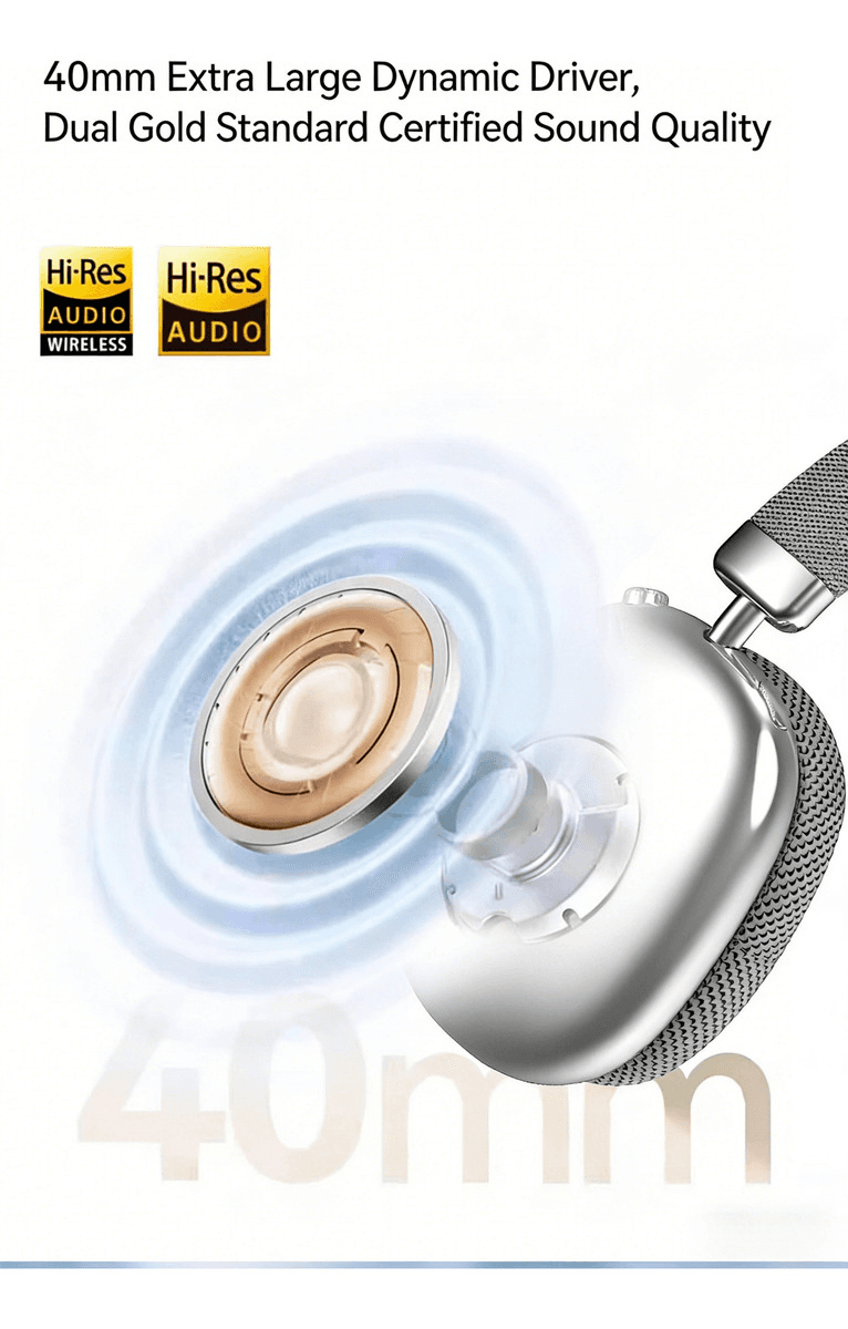 Wireless Bluetooth Over-Ear Headphones image 4