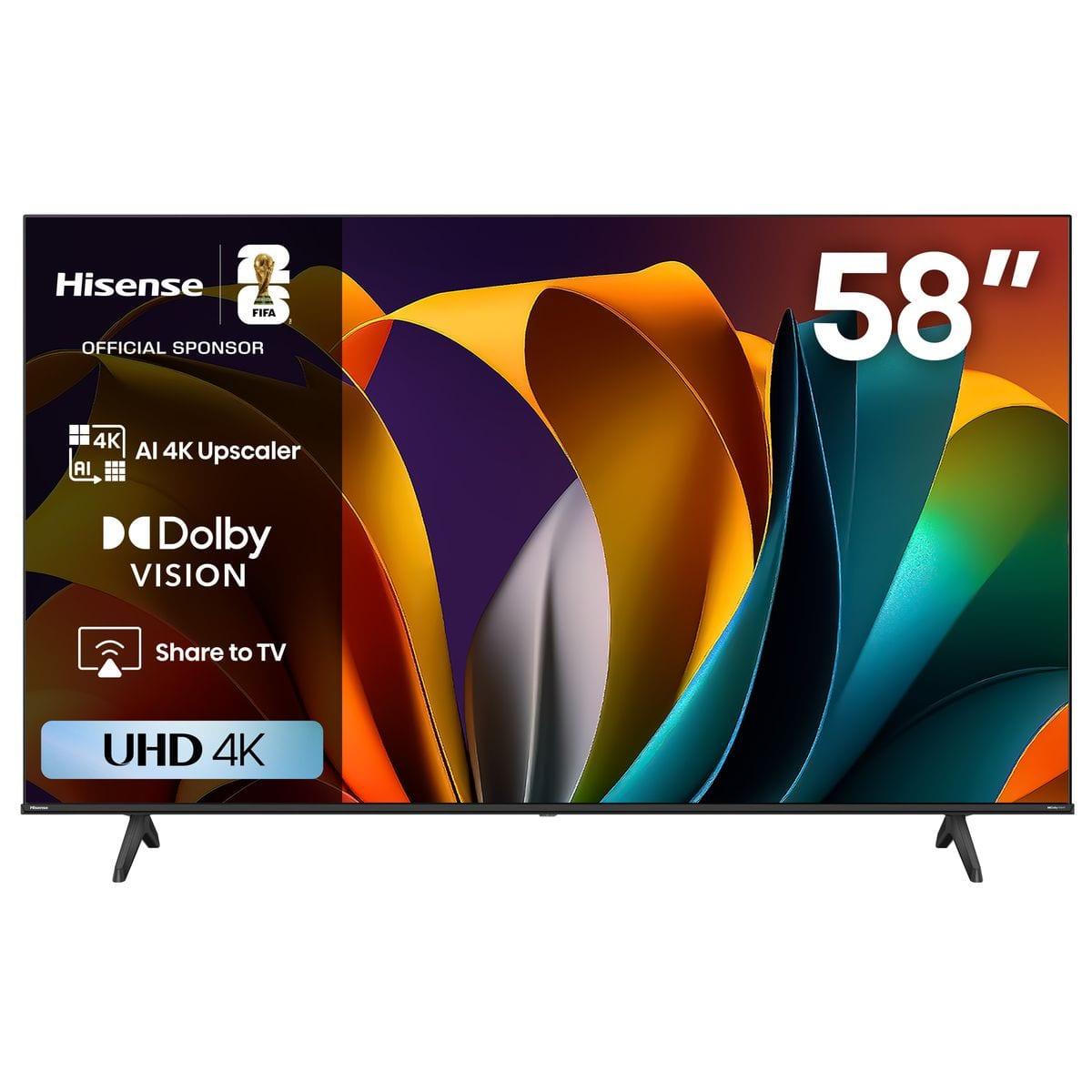 Hisense 58" A6N 4K UHD Smart TV with HDR & Dolby Vision