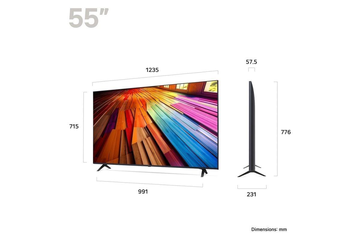 LG 55" UA80006LA 4K UHD AI Smart TV with webOS25 & HDR10 image 2