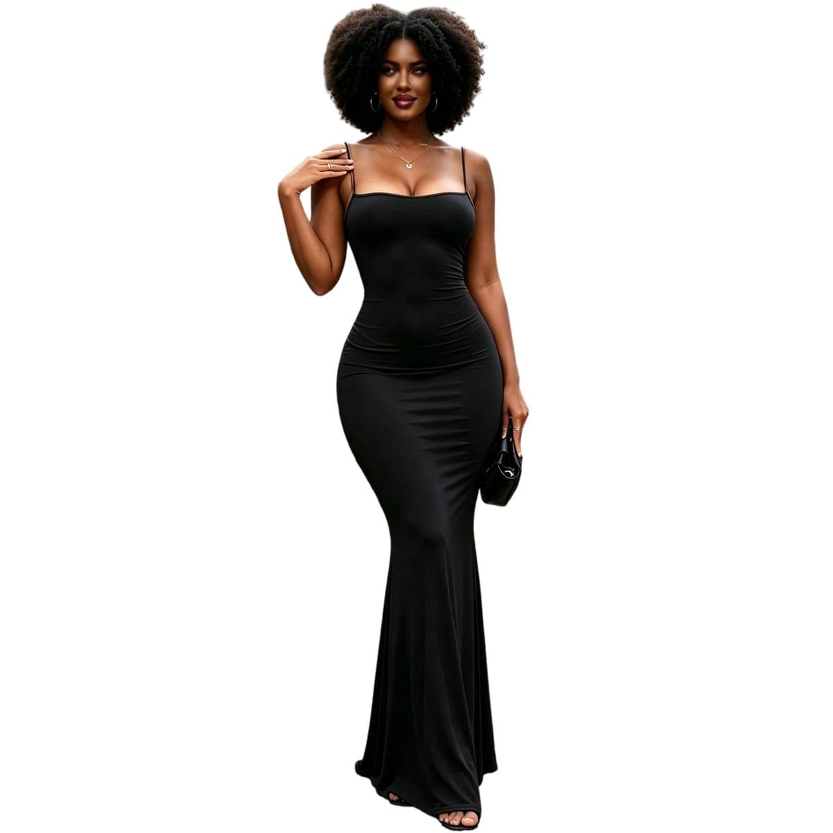 Women Casual Dress Sexy Fashion Solid Bodycon Party Dress