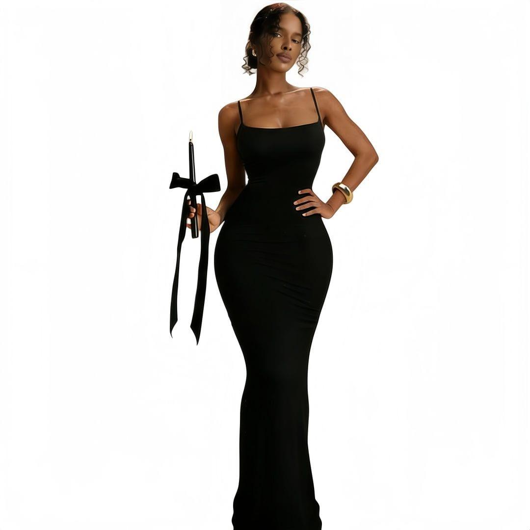 Women Casual Dress Sexy Fashion Solid Bodycon Party Dress image 4