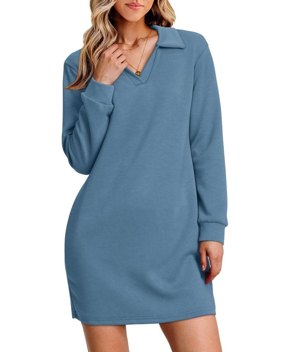 Women's autumn casual sports long sleeved dress
