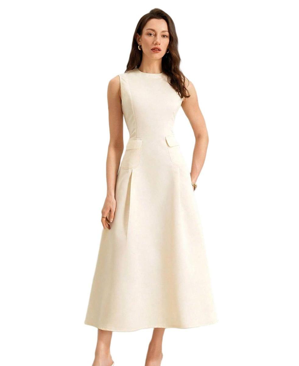 Women's Commuting Elegant Style Sleeveless A-Line Big-Flare Dress