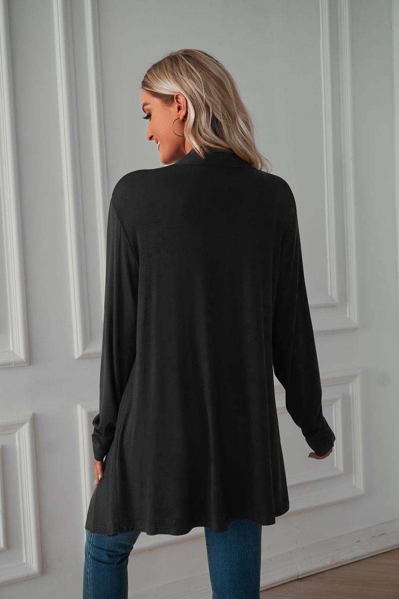 JUSIUU Women's Long Sleeve Cardigan Draped Shrug Dressy Casual Layering image 2