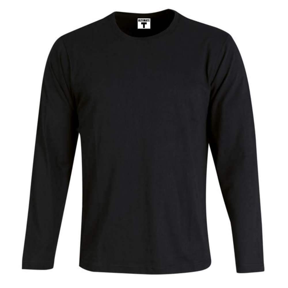 ULTIMATE T Men's 100% Cotton Premium Long Sleeve T-Shirt