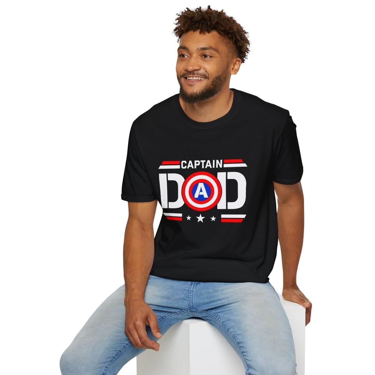 Captain Dad T-shirt for Men image 2