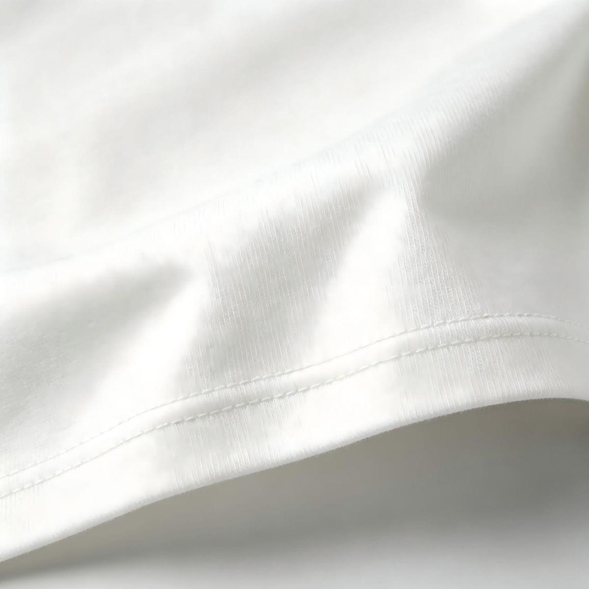 Men White Polycotton Short Sleeve Round Loose T-Shirt image 4