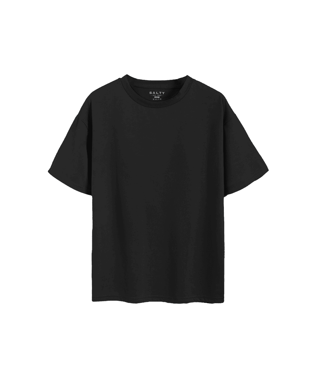 Salty - Men's plain t-shirt - Black image 4