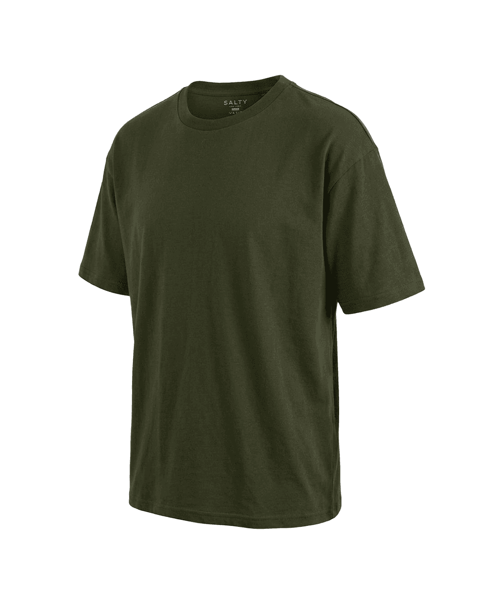 Salty - Men's plain t-shirt - Fatigue