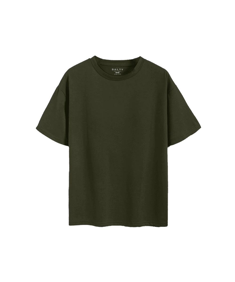Salty - Men's plain t-shirt - Fatigue image 4