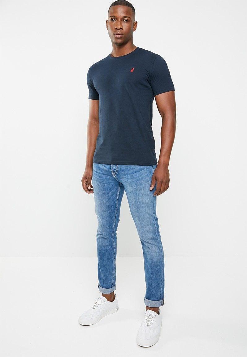 Polo Men Navy Cotton Short Sleeve Crew Neck T-shirt image 4