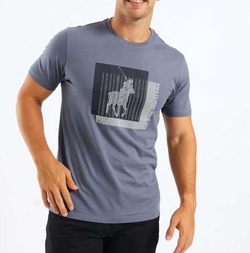 Polo Mens Block Printed Short Sleeve T-Shirt