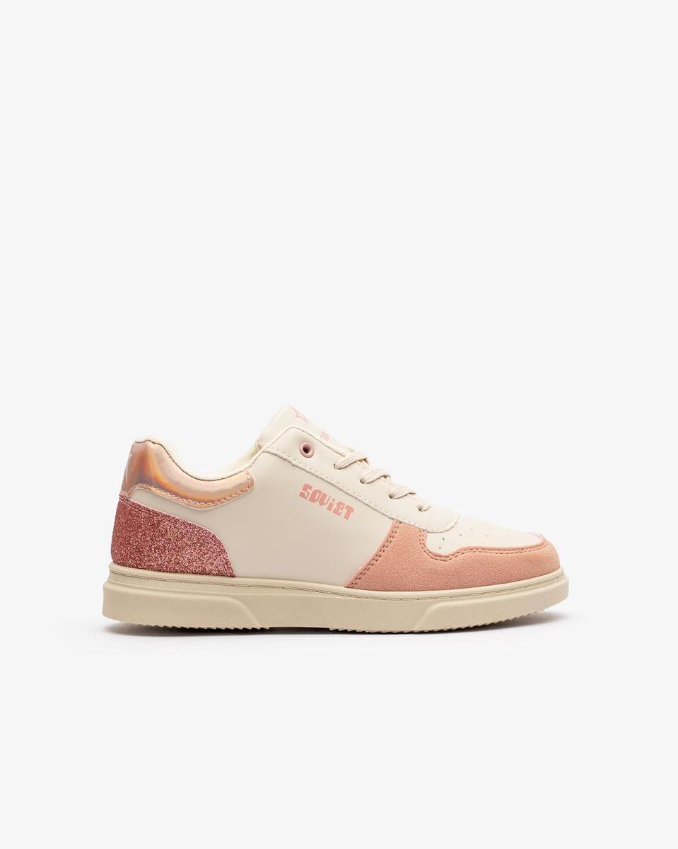 Soviet Kids Society Beige Platform Lace Up Sneaker