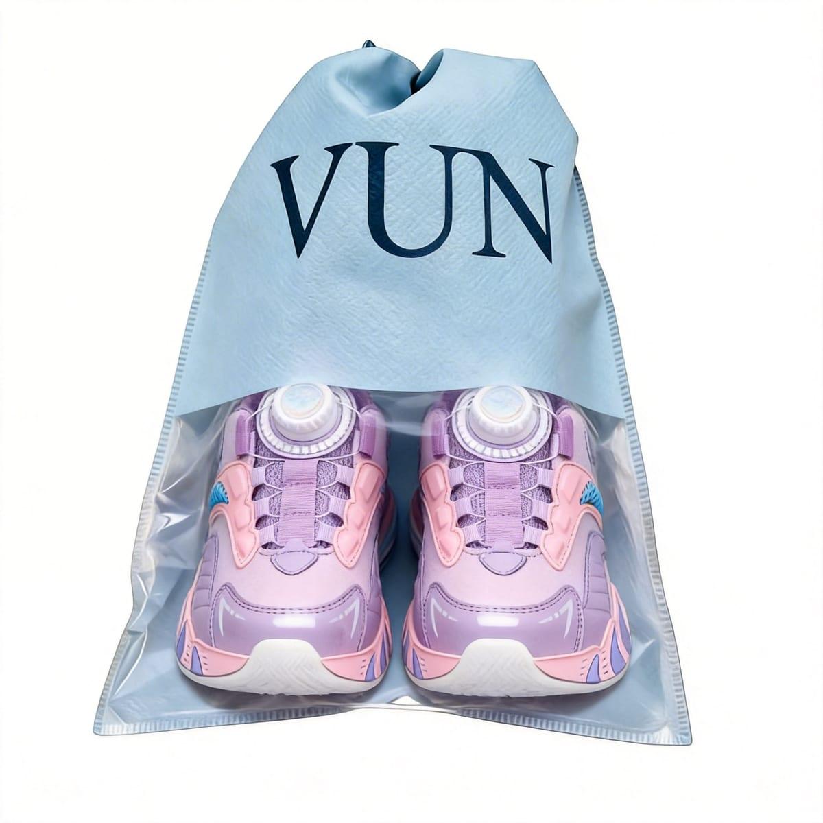 Kids Girls Purple Running Sneakers - Easy Button Fastening Casual Shoes image 2