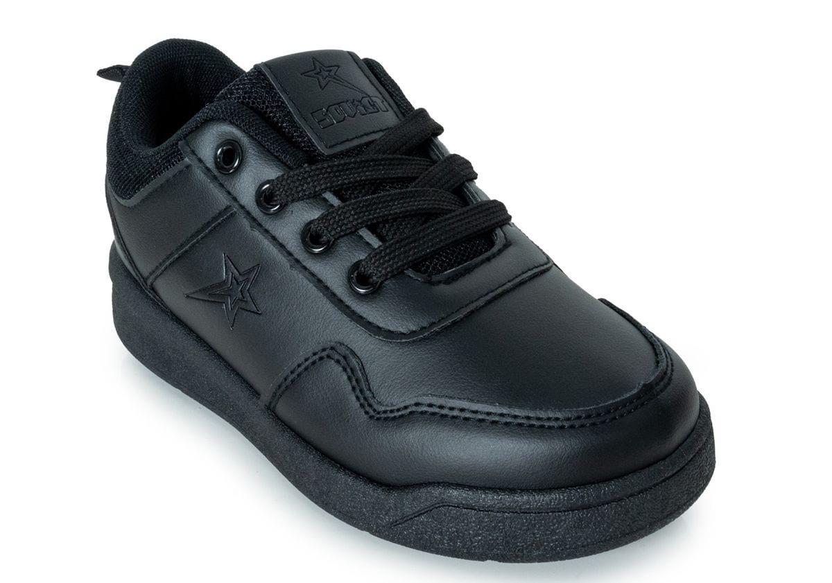 Soviet Kids Andy Low Cut PU Casual Lace Up - Black Mono image 1