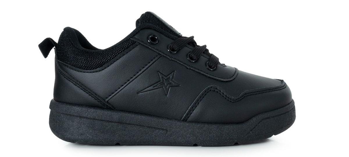 Soviet Kids Andy Low Cut PU Casual Lace Up - Black Mono image 2