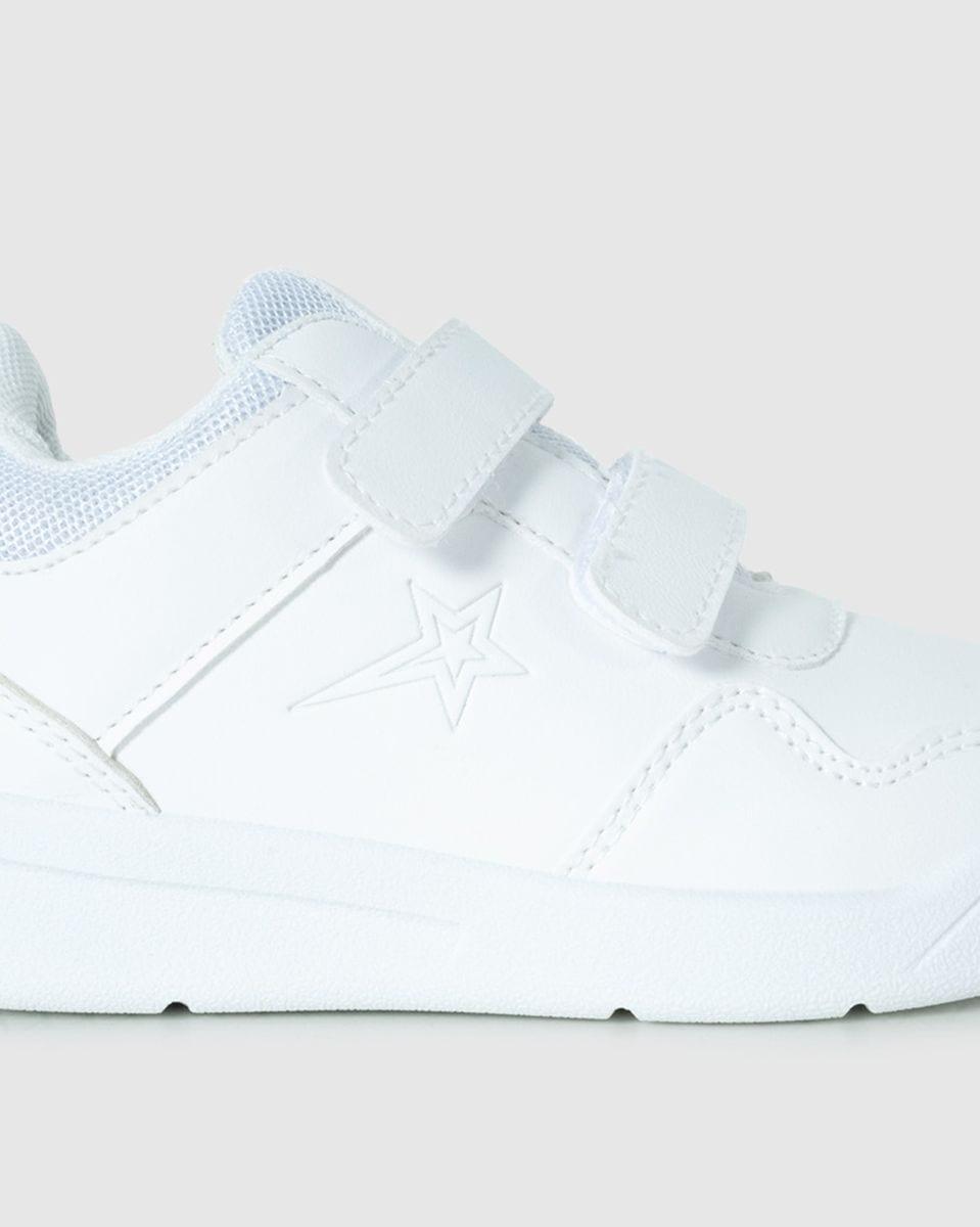 Soviet Kids Samara White Mono Hook and Loop Sneaker image 4