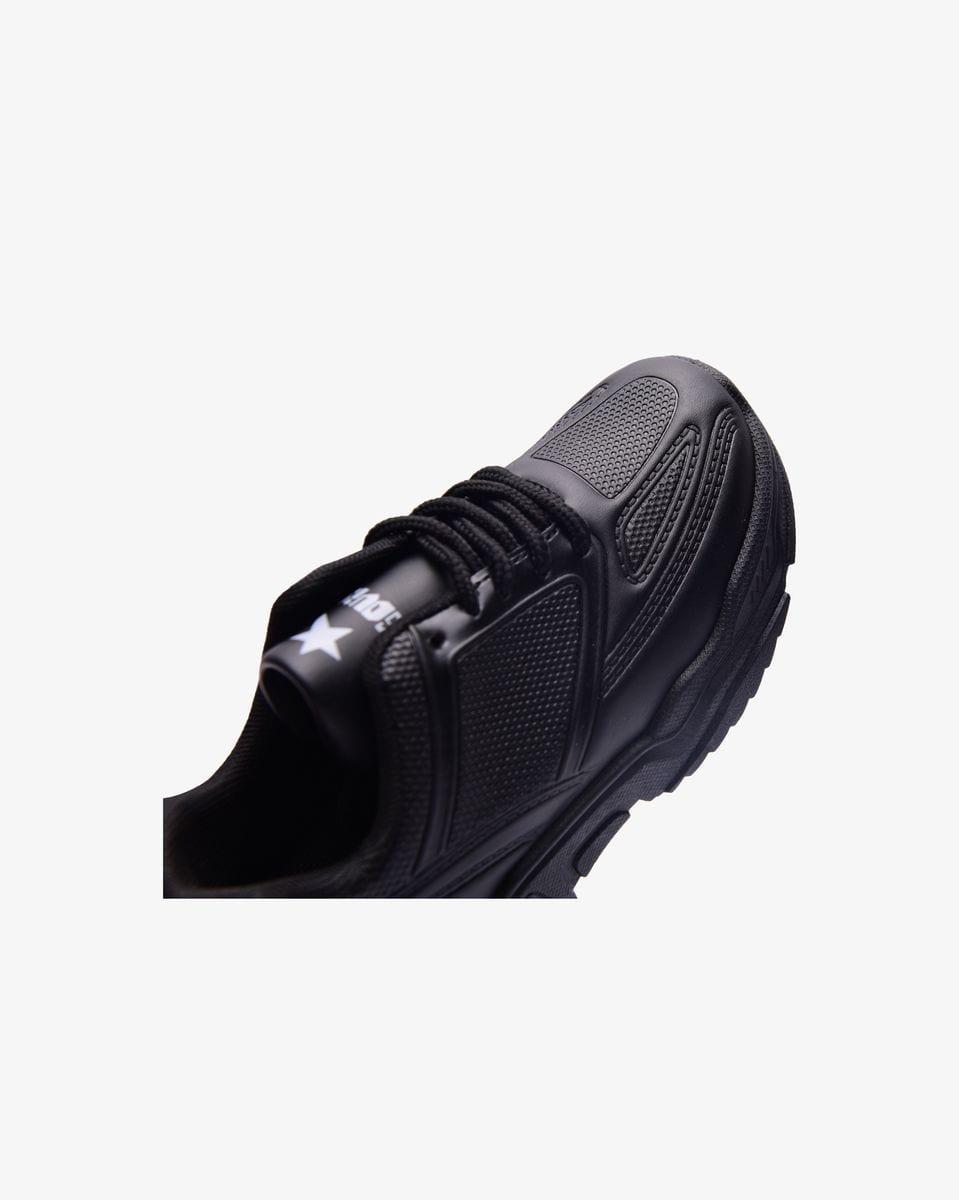 Soviet Kids Aurelia Black Mono Platform Lace Up Sneaker - UK Junior 10 image 4