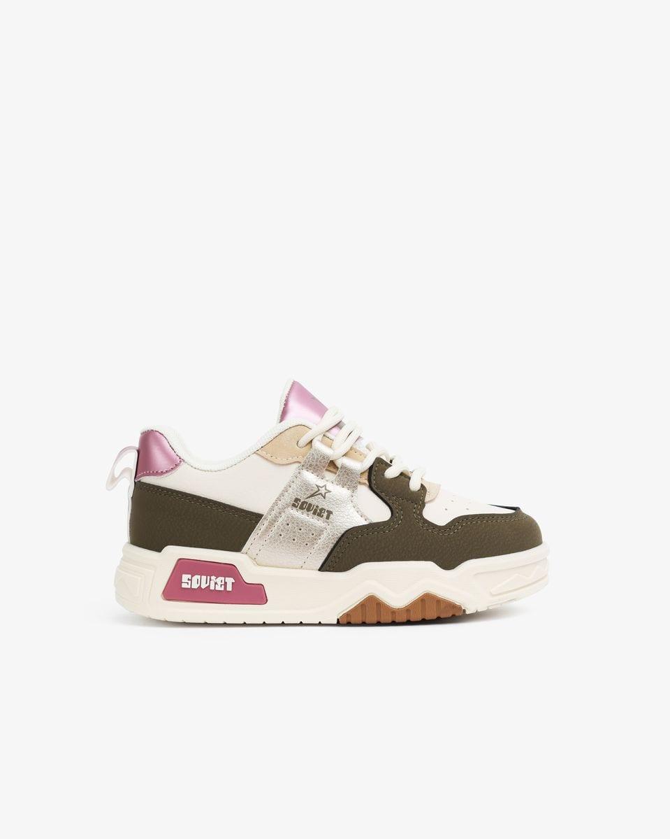 Soviet Kid Major Nude/Olive Chunky Sneaker - UK Junior 1 image 2