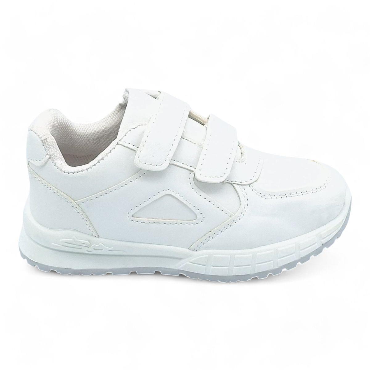 Unisex Kids PU Casual Hook and Loop Sneakers XB230808