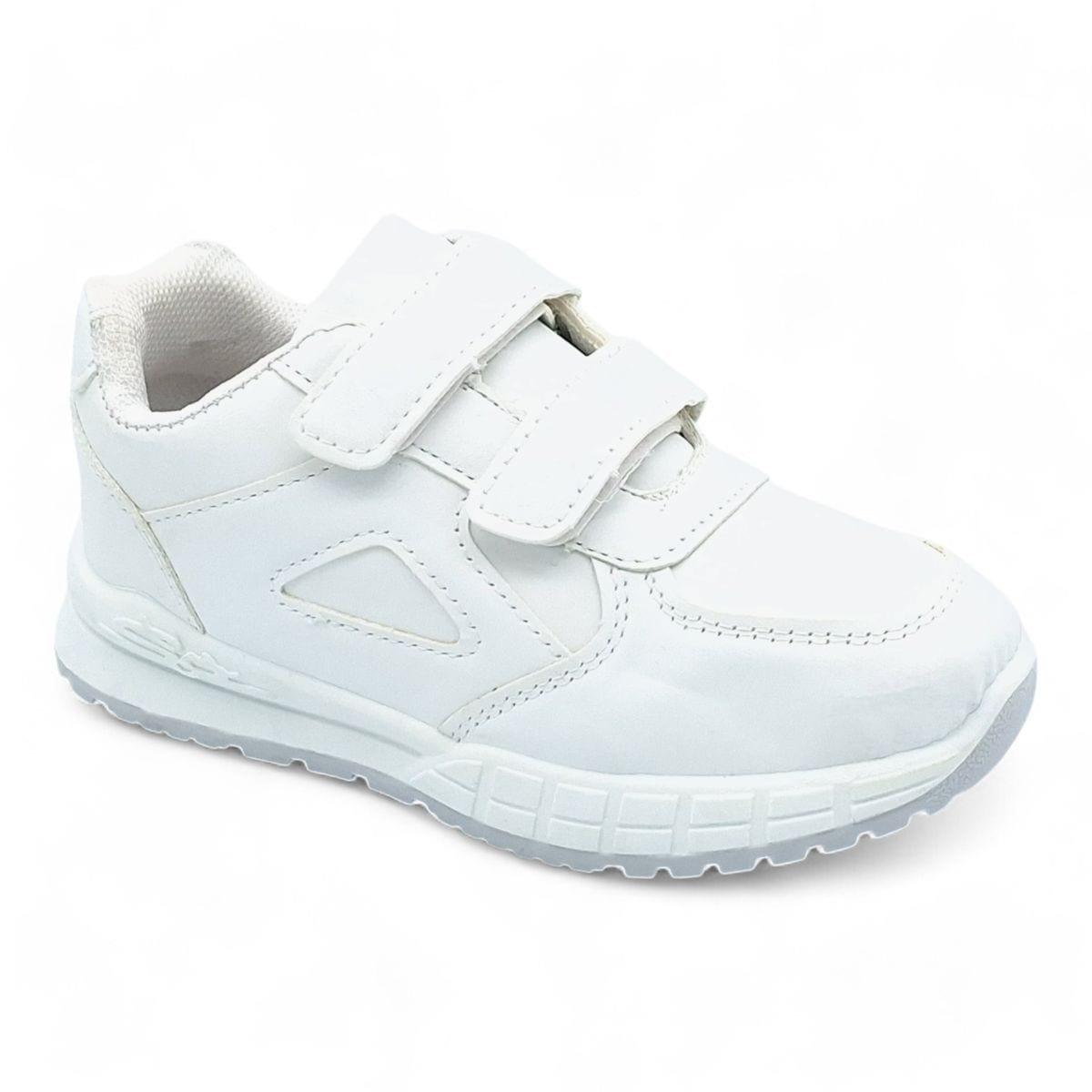 Unisex Kids PU Casual Hook and Loop Sneakers XB230808 image 2