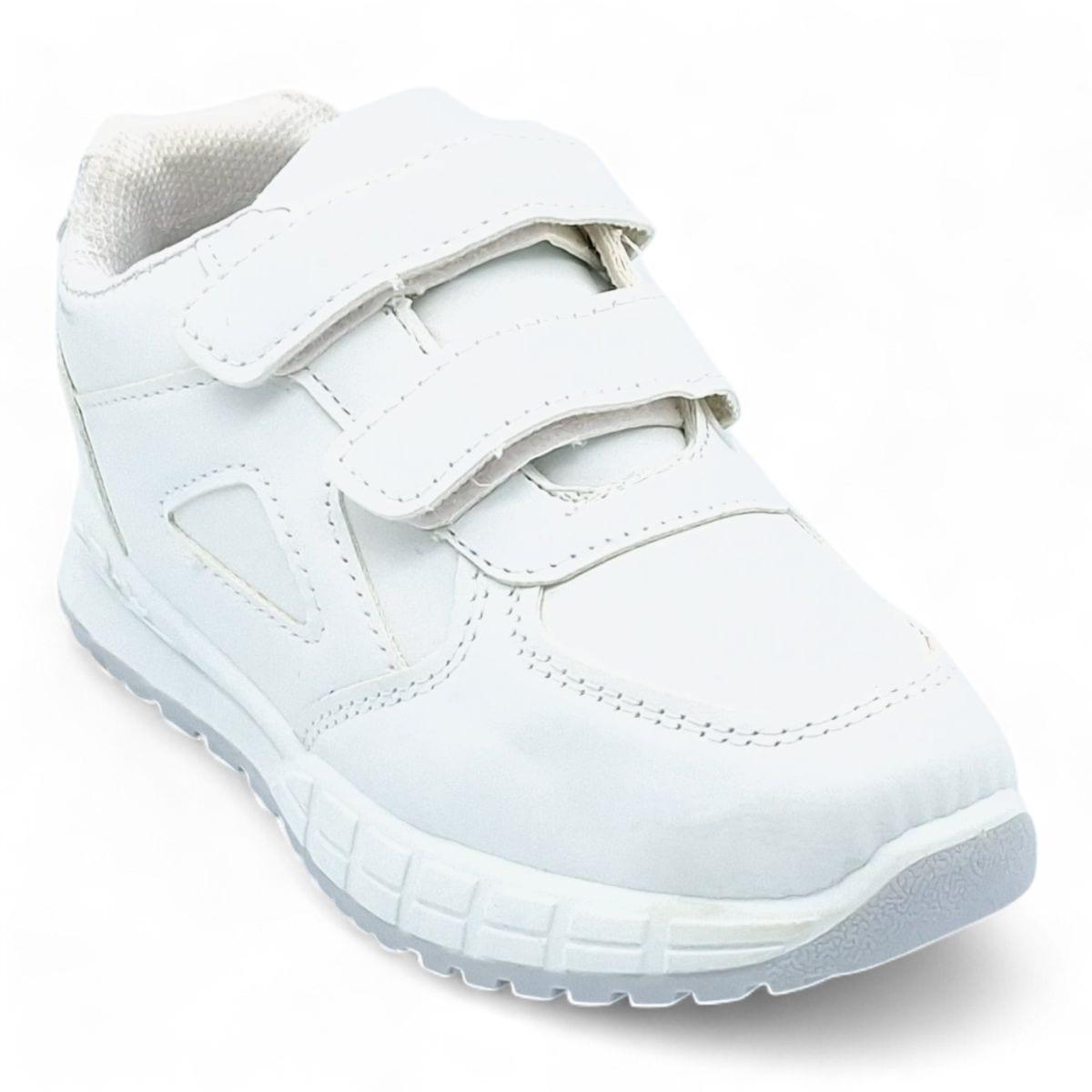 Unisex Kids PU Casual Hook and Loop Sneakers XB230808 image 3