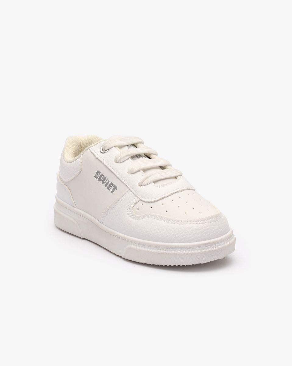 Soviet Youth Society White Lace Up Sneaker - UK Junior 5
