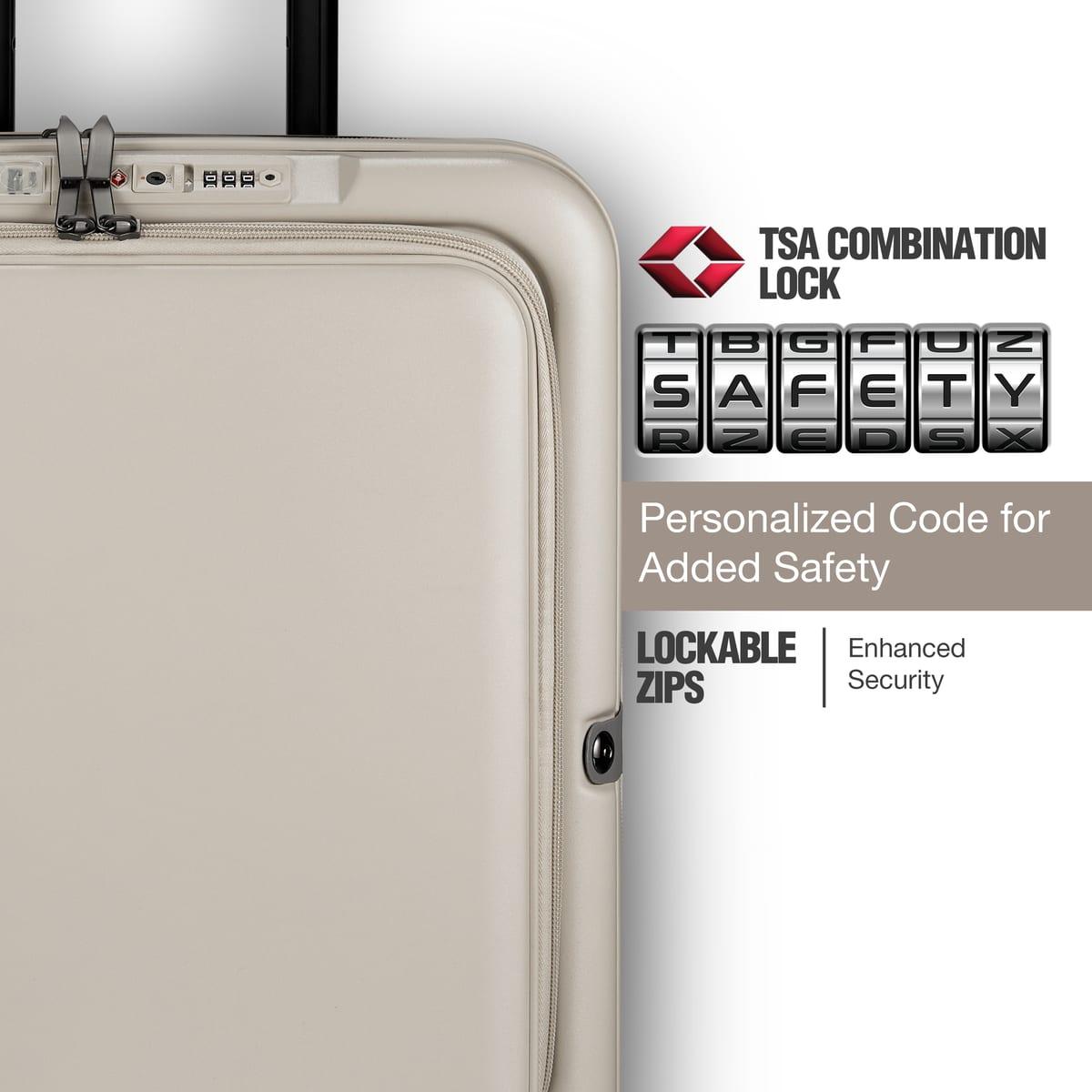 Expandable 55cm Polypropylene Carry-On Suitcase | Hard Shell Cabin Luggage image 4