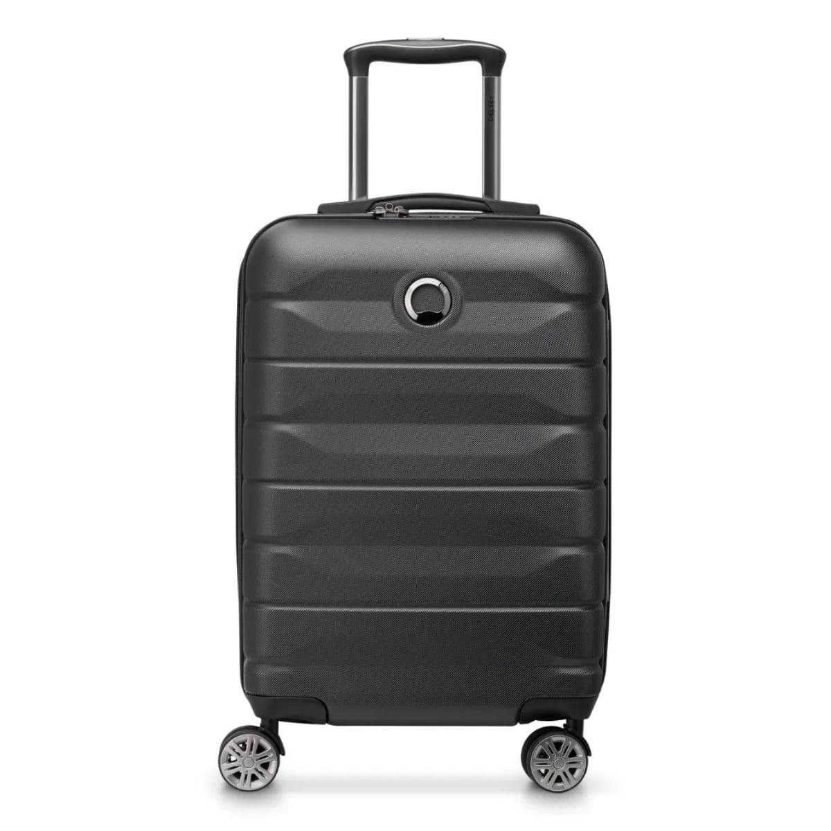 Delsey Air Armour 55cm Cabin Trolley Hard Shell TSA Lock Spinner Wheels