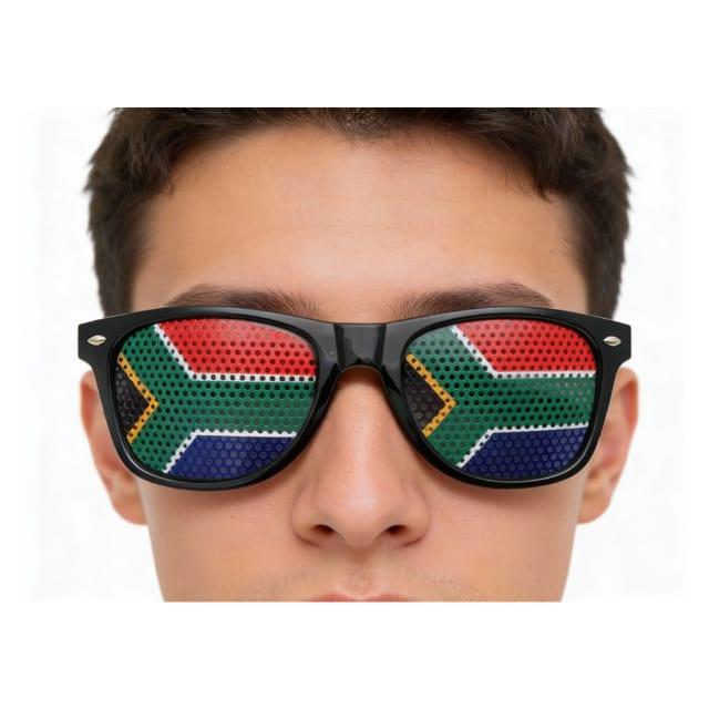 Unisex South African Flag Mirrored Sunglasses Sports Novelty Shades Gift image 4