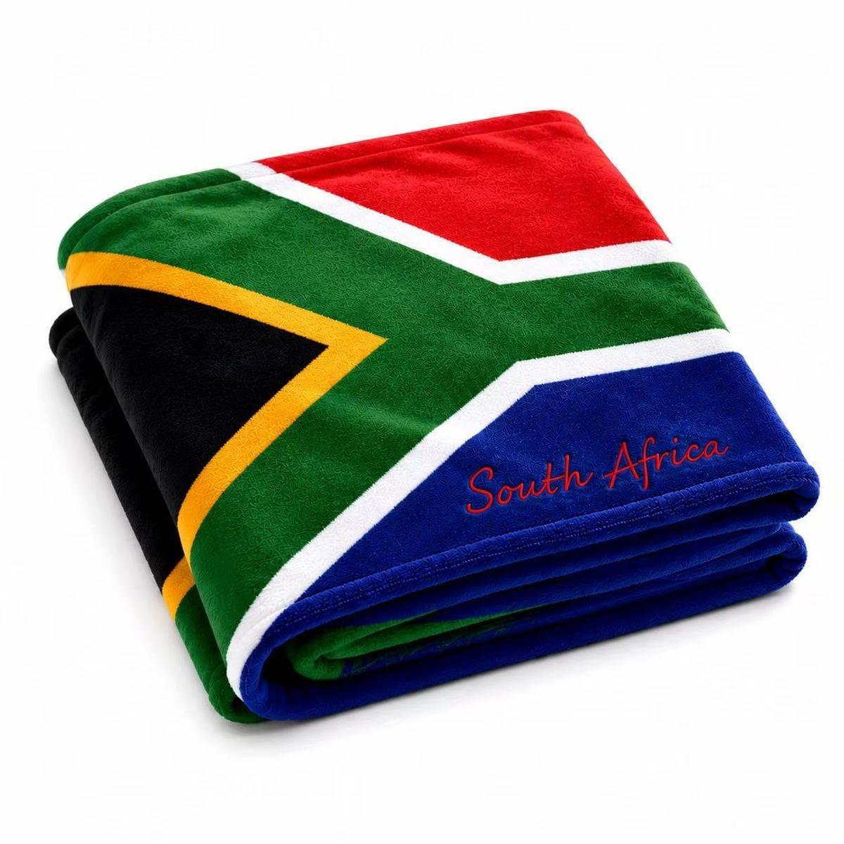 South Africa Flag Polar Fleece Blanket | Soft, Warm & Proudly Made in SA image 1