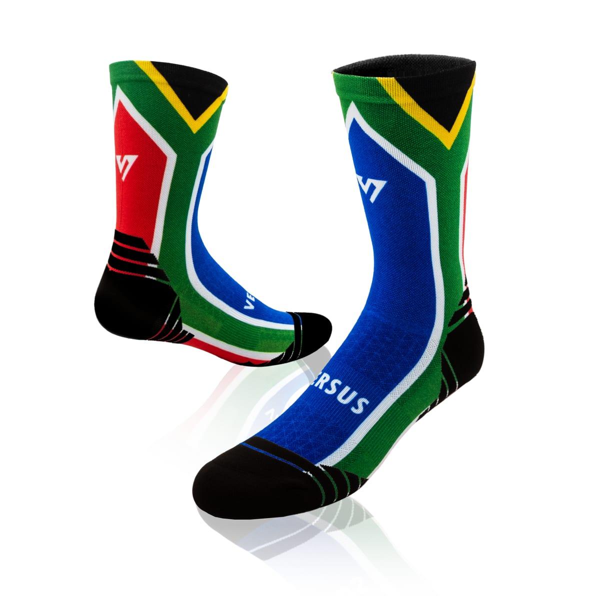 Versus South African Flag Active Crew Socks image 1