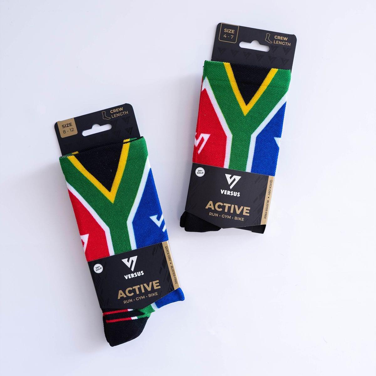 Versus South African Flag Active Crew Socks image 4
