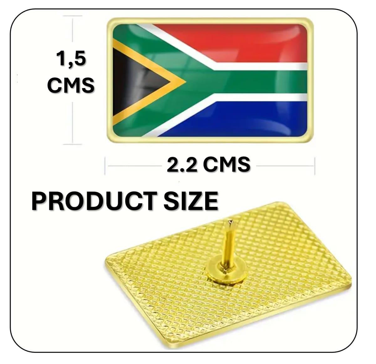 South African Flag Alloy Brooch - 12 Pack image 4
