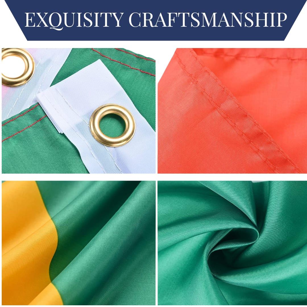 Bestby - 150x90cm Double-Sided Fabric South African National Flag (4 Pack) image 3