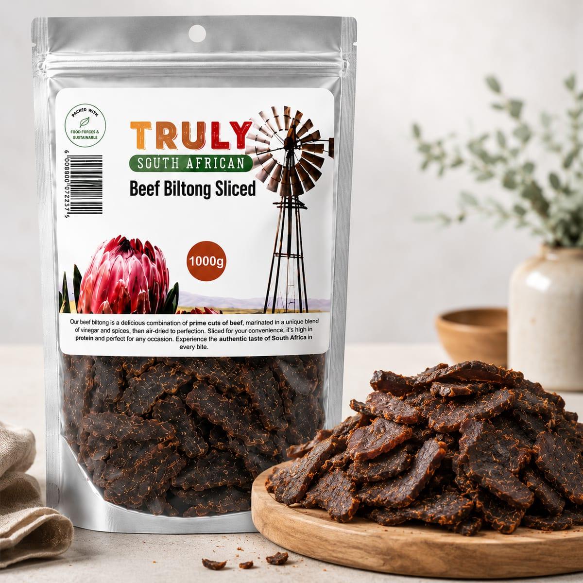 Truly South African Beef Biltong Sliced | Traditional Dried Beef Snack image 4