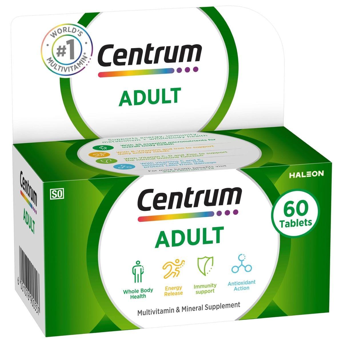 Centrum Adults Multivitamin 60 Tablets image 2